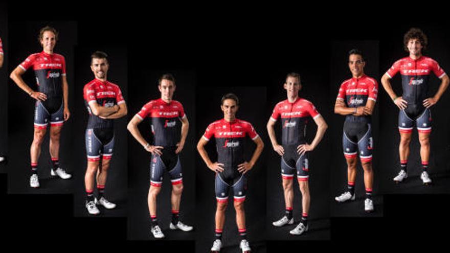 El nueve del Trek-Segafredo para el Tour de Francia anunciado la semana pasada con Contador al frente.