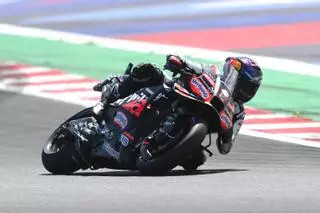 Jorge Martin rueda en Misano con la Aprilia