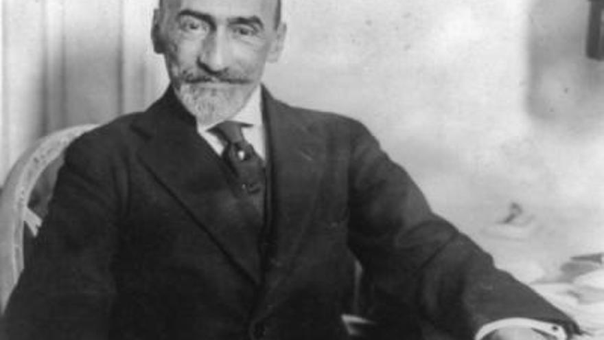 Imagen del dramaturgo Jacinto Benavente (1866-1954).