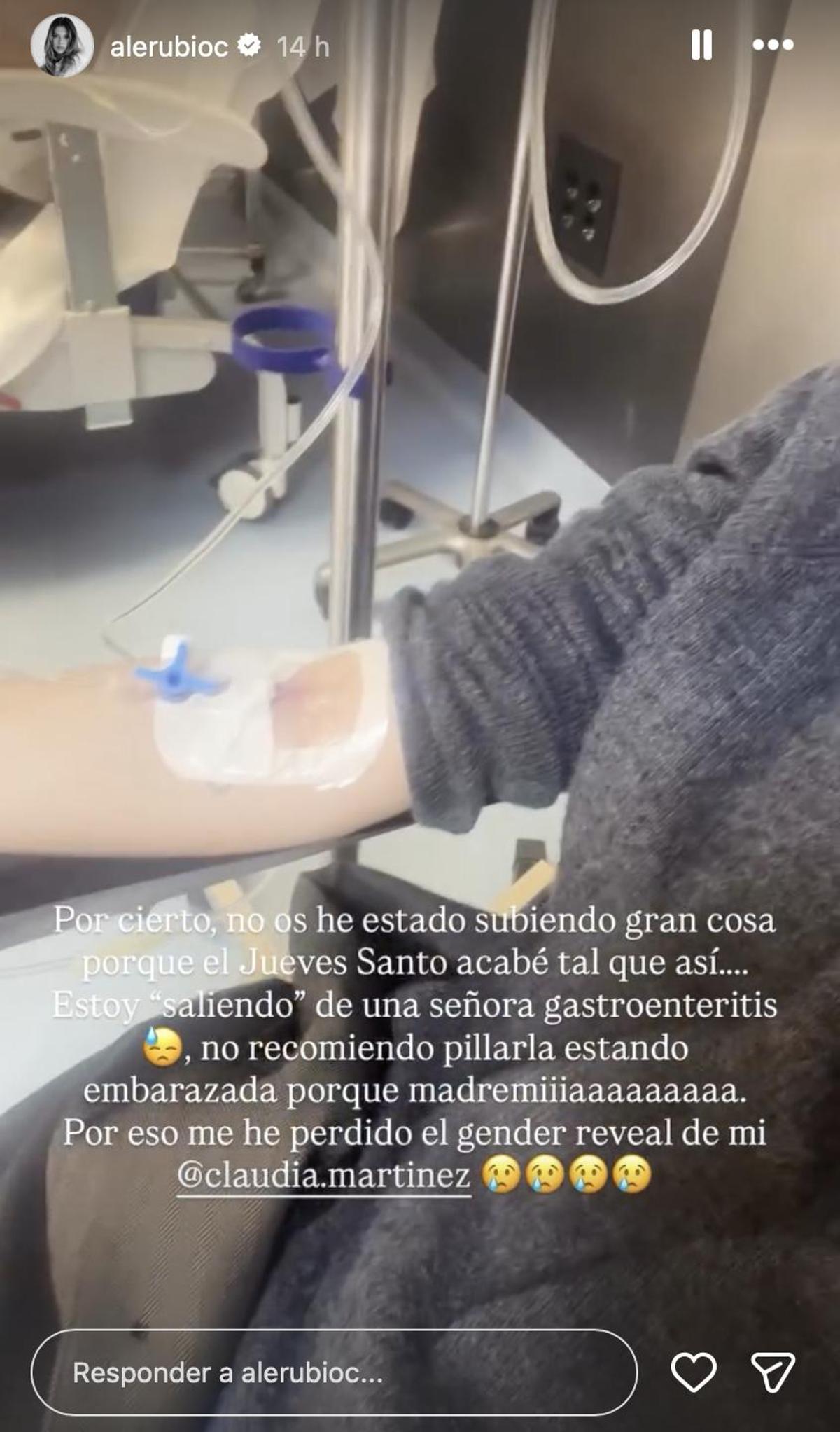 Alejandra Rubio, embarazada, está pasando por una 'señora gastroenteritis'