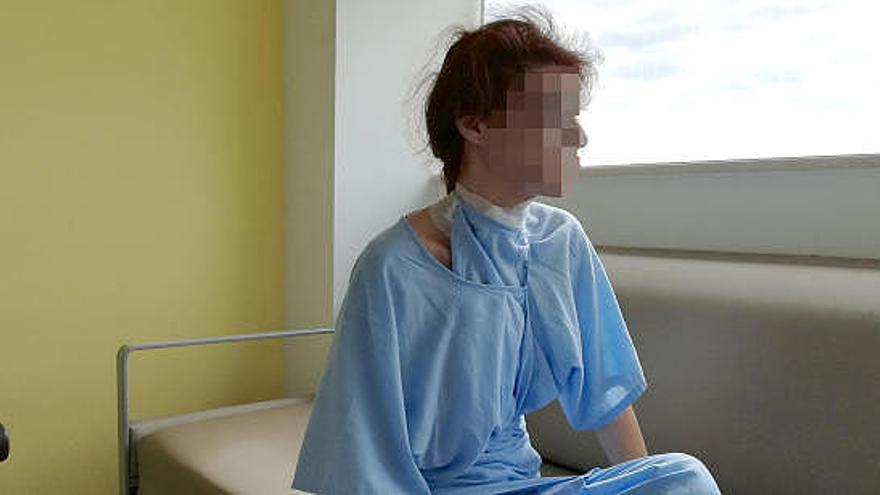 La mujer herida, en el Hospital La Fe.