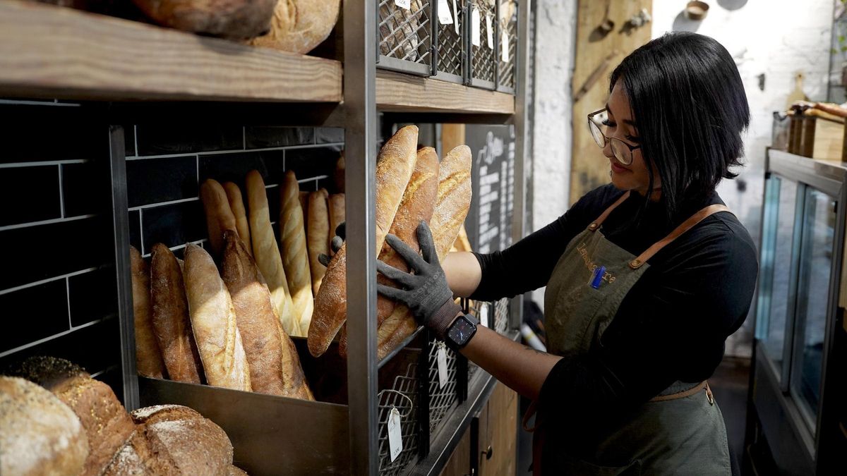 Trabajadora de una panadería