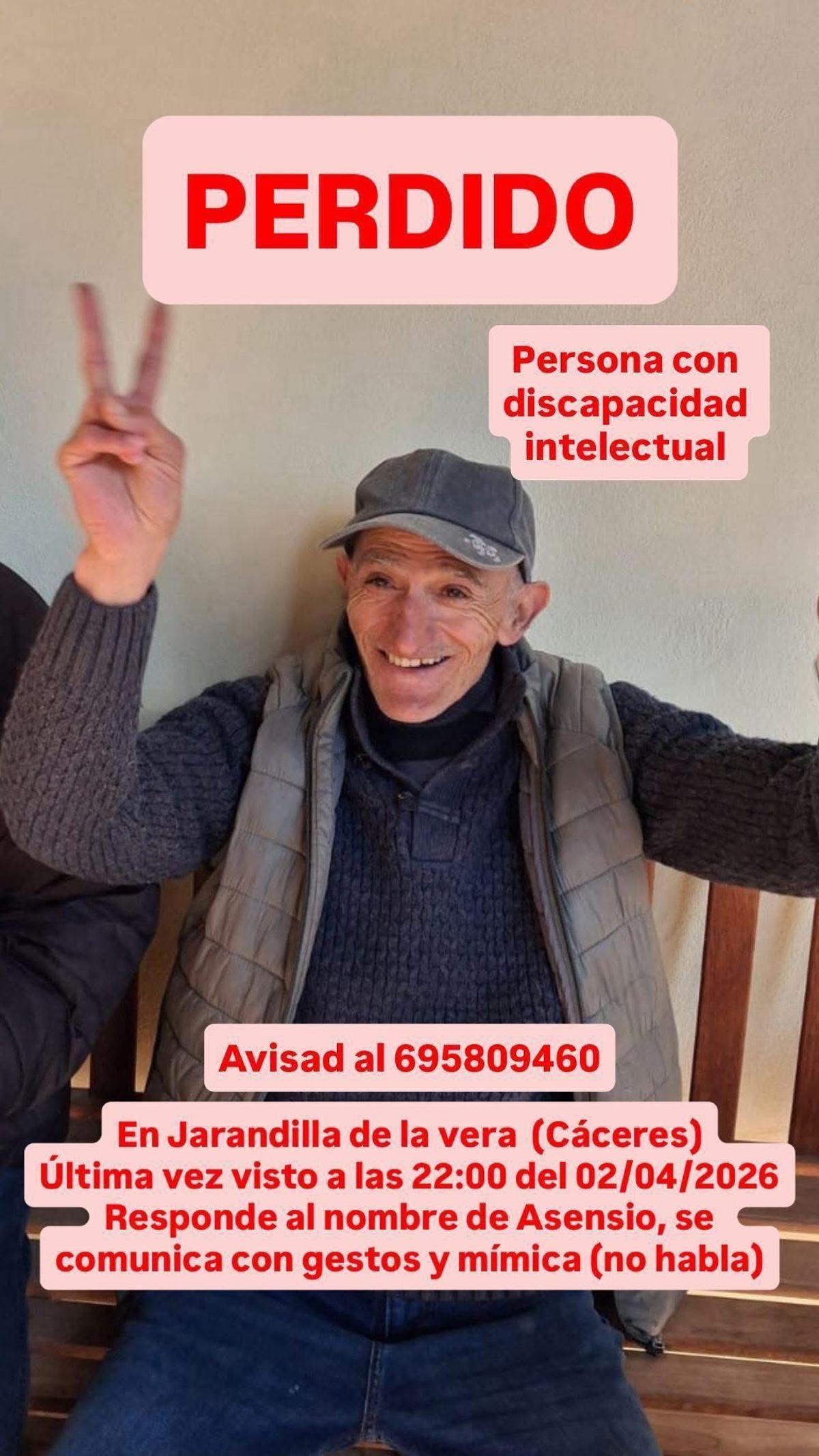 Cartel difundido por el Ayuntamiento de Jarandilla de la Vera.