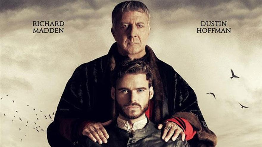 Dustin Hoffman y Richard Madden en el cartel de &#039;Los Medici&#039;.