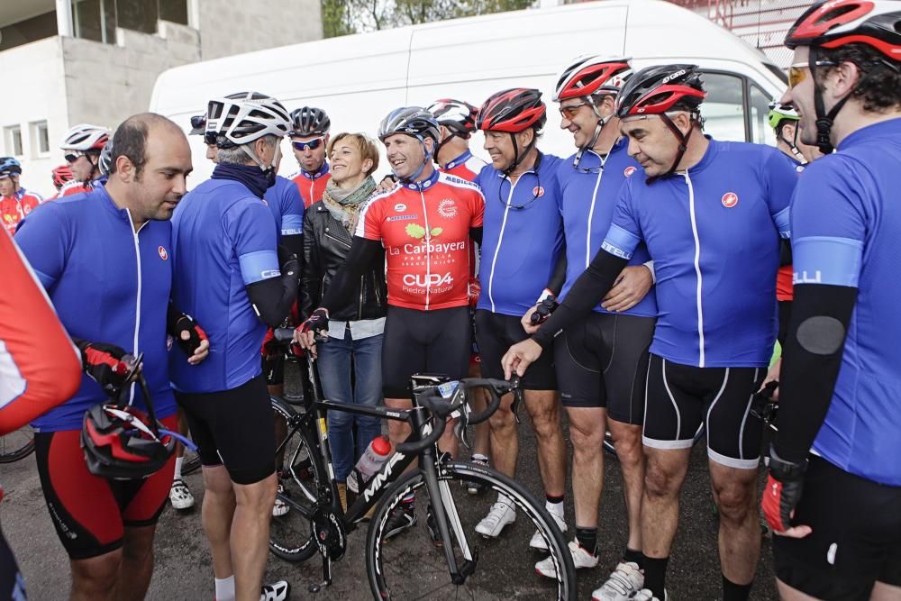 Marcha cicloturista de homenaje a Tony Rominguer en Gijón