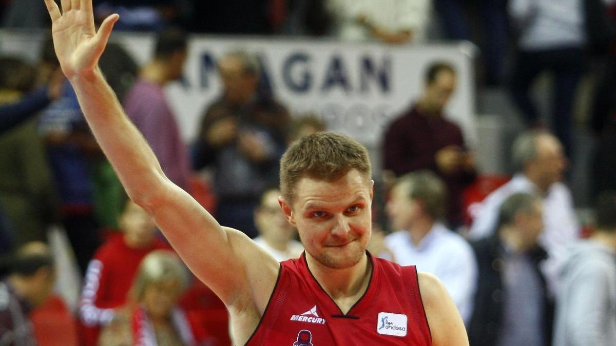 Seibutis, durante un partido en Zaragoza.