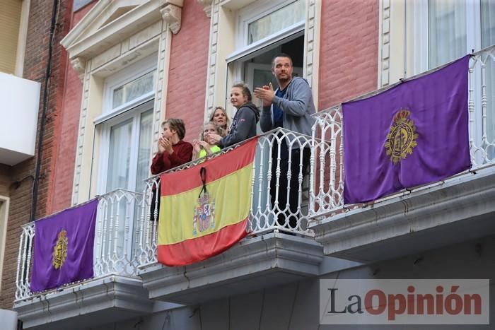 Viernes de dolores: Aplausos y salves a la patrona en Cartagena durante el confinamiento