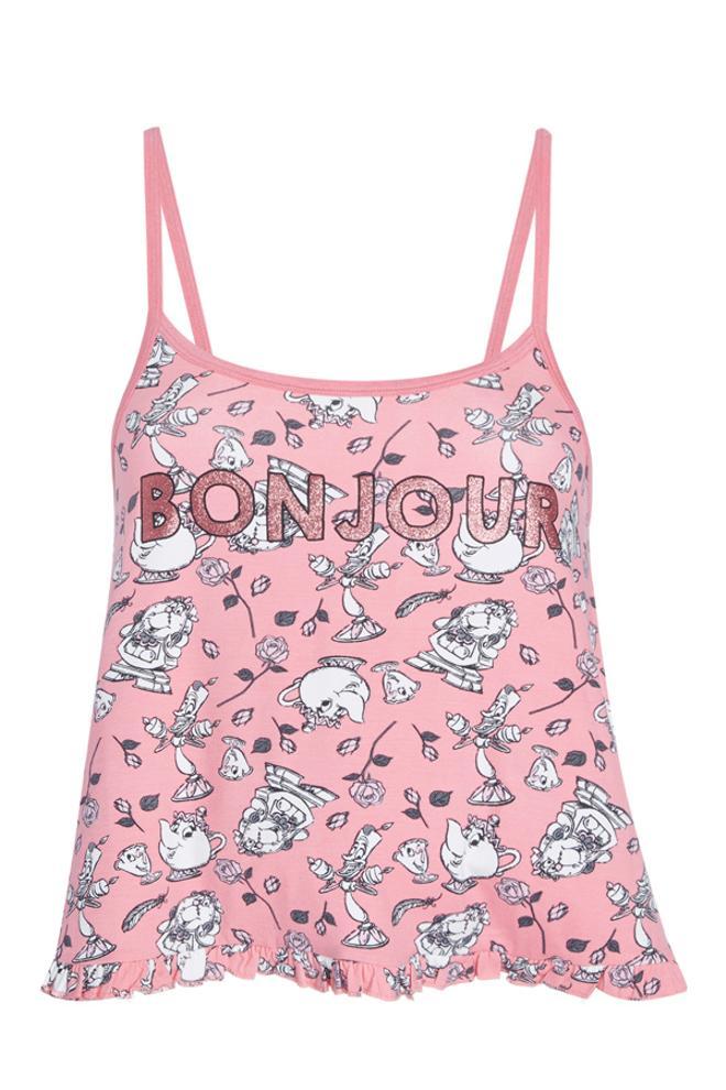 Colección Bella y Bestia de Primark: camiseta pijama de verano