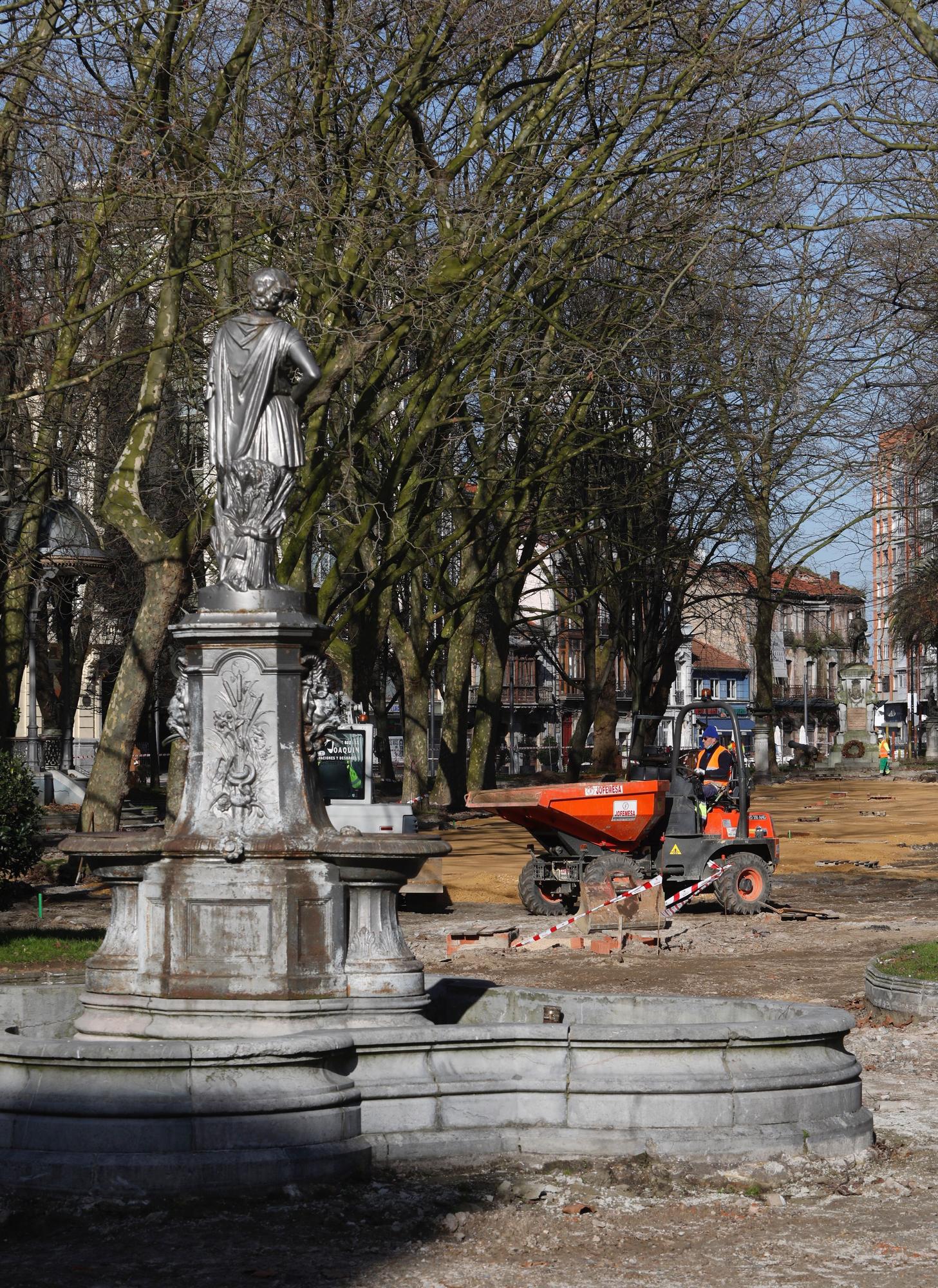 Estado de las obras del parque del Muelle