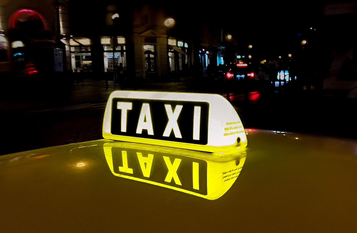 Detalle de un taxi en una imagen de archivo.