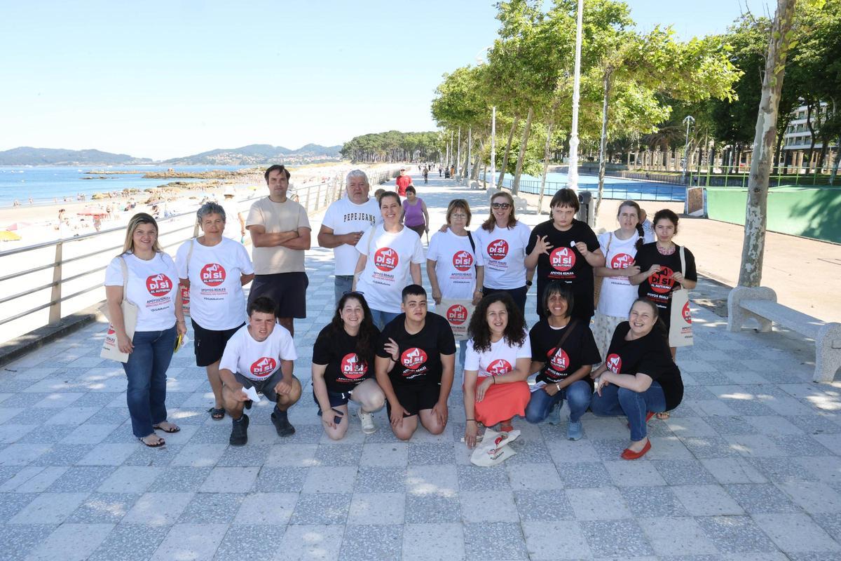 Vigo, Samil. Familias con hijos con autismo.