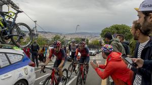 La segunda jornada de La Vuelta ciclista en Barcelona