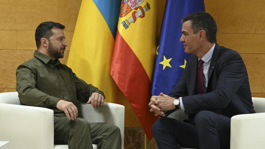 Zelenski viajará a España el próximo lunes para entrevistarse con Sánchez y el Rey
