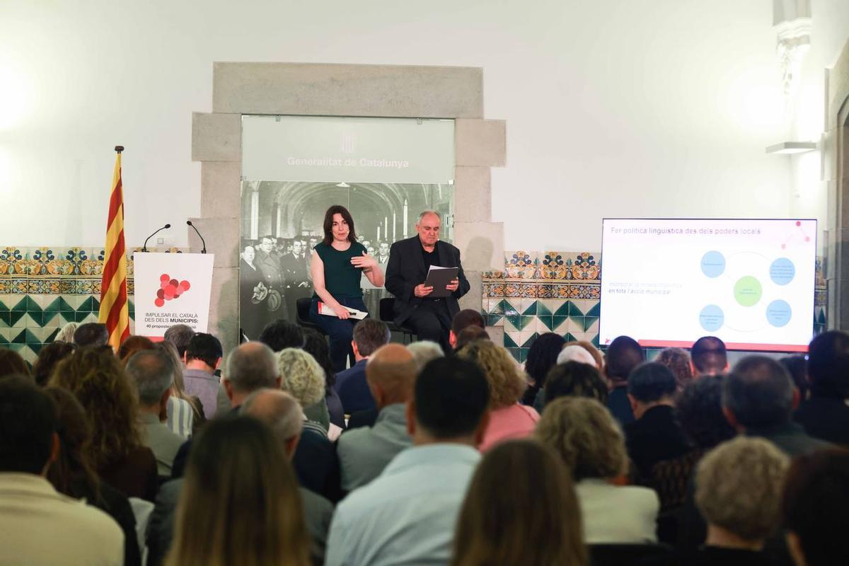 Marina Massaguer, durant la seva intervenció