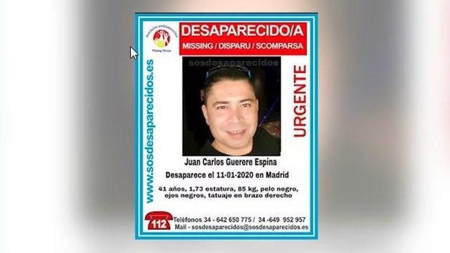 Buscan a un hombre de 41 años desaparecido tras salir del trabajo en Madrid