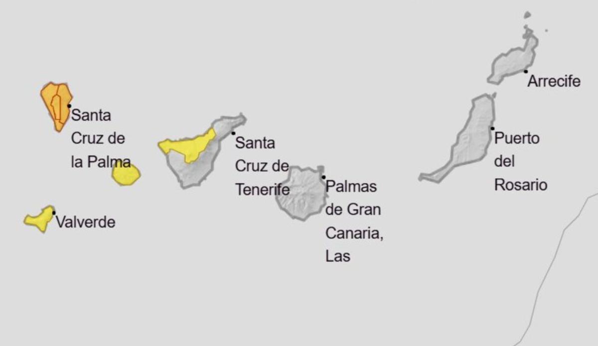 Predicción del tiempo en Canarias para este miércoles.