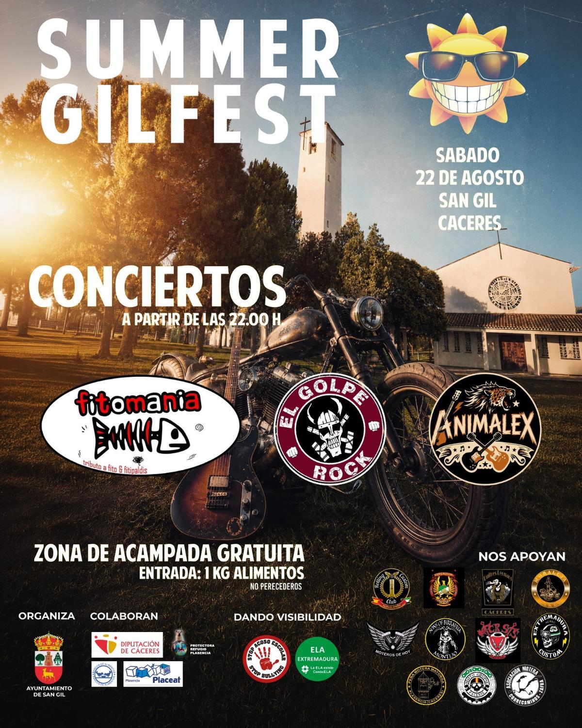 Imagen del cartel de conciertos