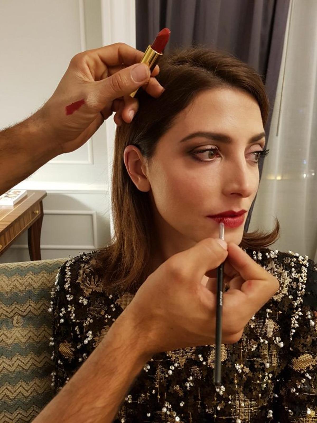Maquillaje de noche de Bárbara Lennie para el Festival de Cine de San Sebastián con productos de Chanel