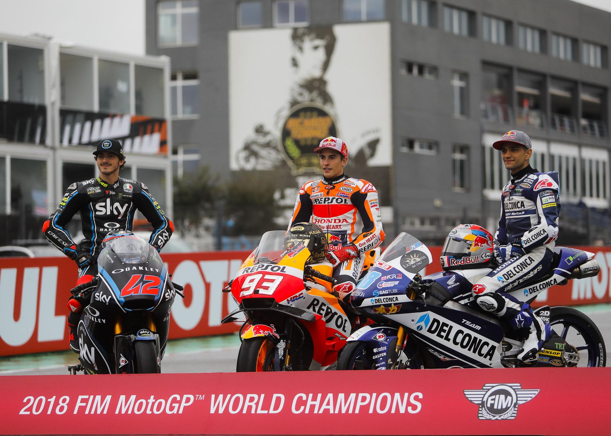 Campeones del mundo en el Gran Premio de la Comunitat Valenciana a lo largo de su historia