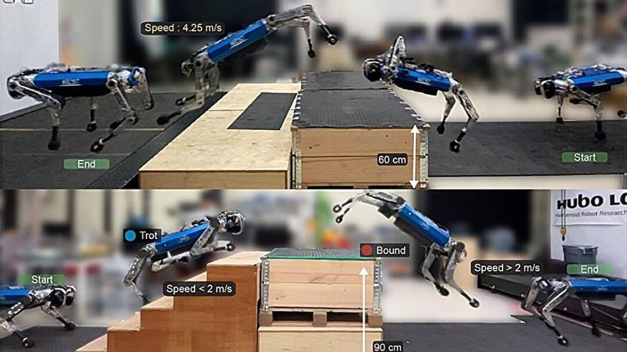 Crean un robot que analiza su entorno y se mueve como un animal: camina, corre y salta