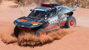 Carlos Sainz en el rally de Marruecos