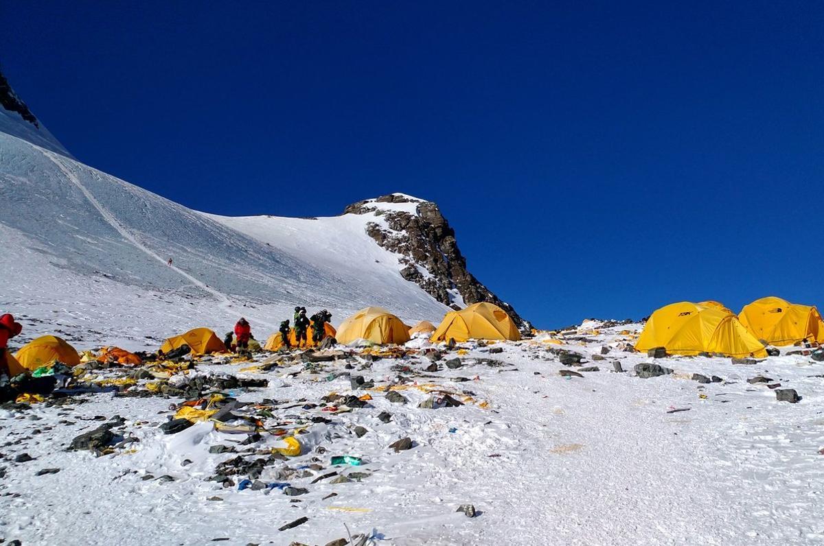 Imagen del campamento 4 del Everest, en mayo del 2018.