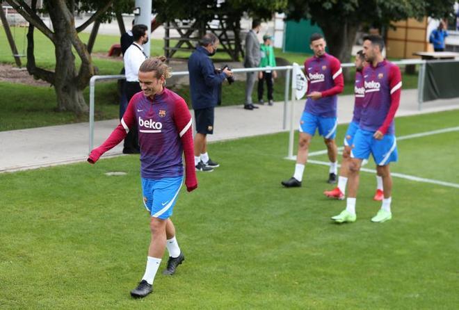 Las mejores imágenes del entrenamiento de hoy del Barça