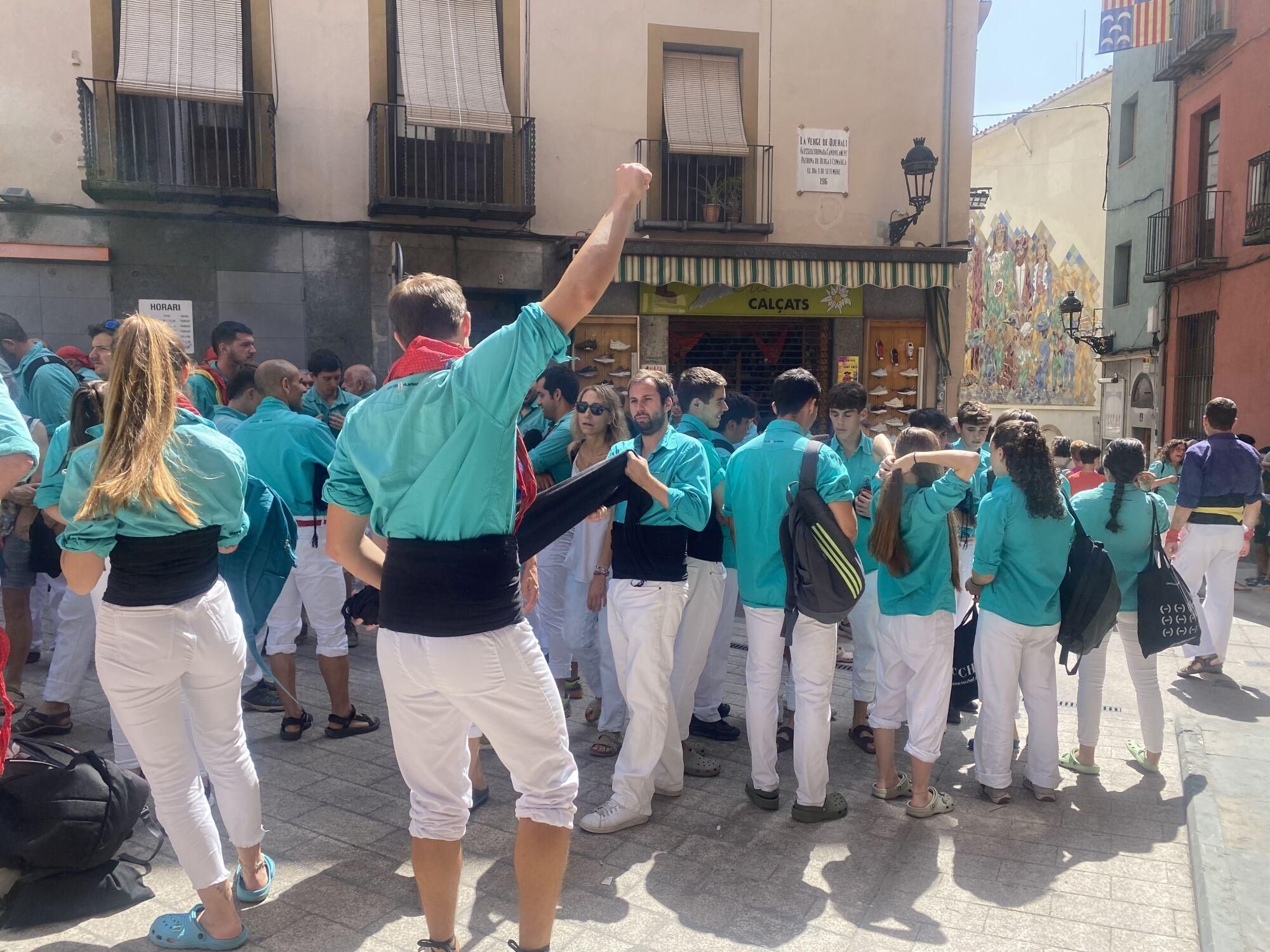 Diada dels Quatre fuets de Berga - Castellers