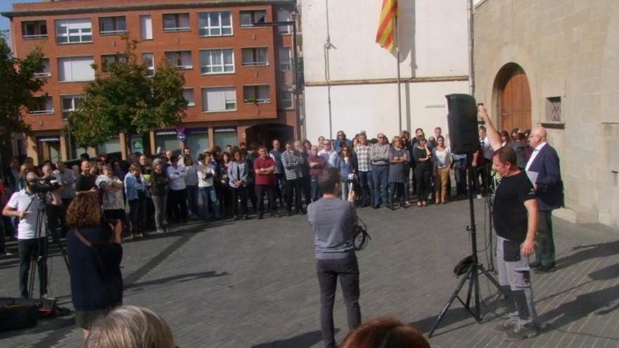 Manifestació a Olot en suport dels empresonats