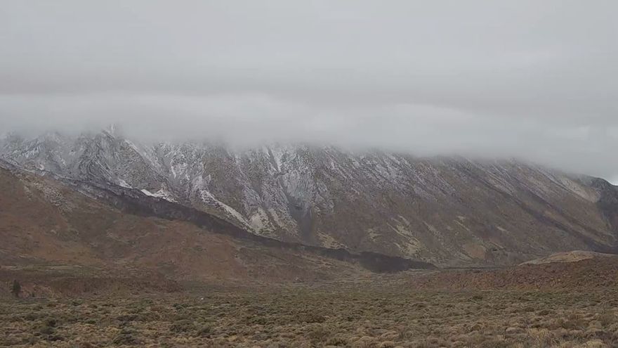 Primera nevada de 2022 en El Teide