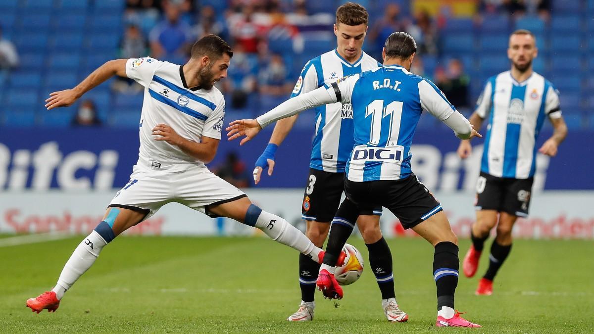 Imagen del duelo de la primera vuelta en el RCDE Stadium