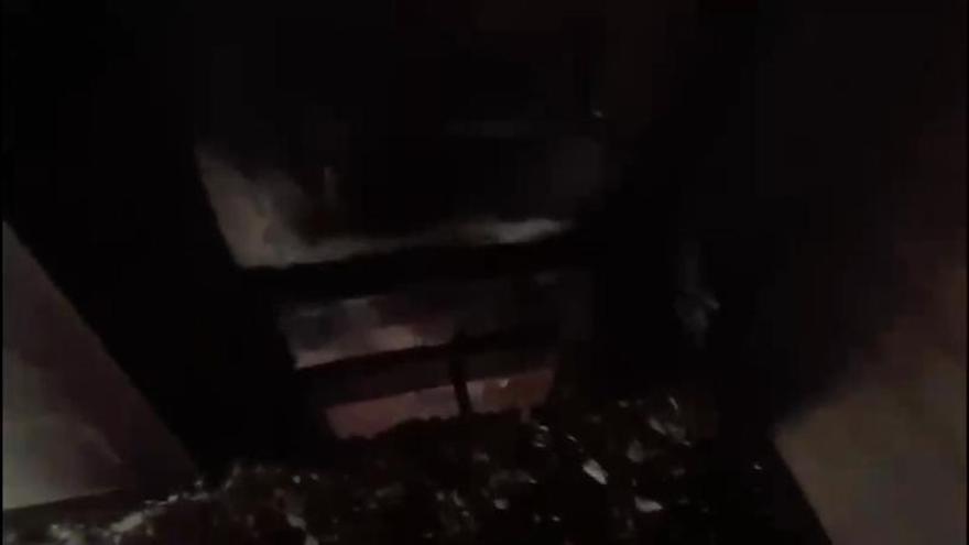 Así ha quedado el interior del Le Grand Café y el hotel Ibis tras el incendio
