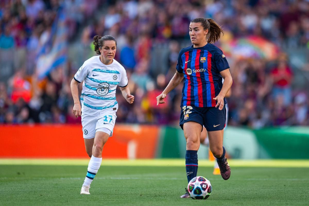 fútbol. Barça-Chelsea, Champions femenina. Patri Guijarro