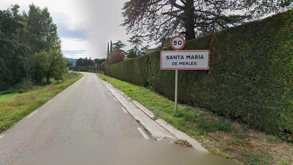El remolc del camió s'ha encès al pas per Santa Maria de Merlès