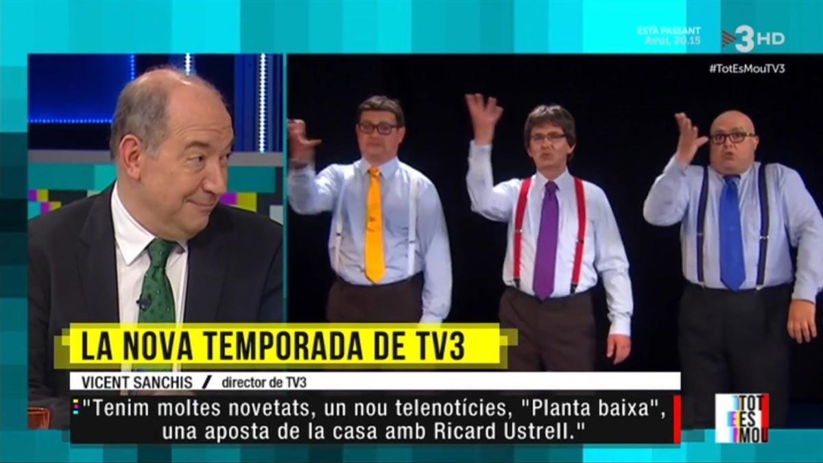 Vicent Sanchis a ’Tot es mou’. (TV3)