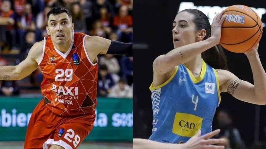 Pierre Oriola, del Kids&Us Manresa, i Laia Raventós, del Cadí la Seu, seran a la presentació de la Lliga Endesa i la Lliga Femenina Endesa