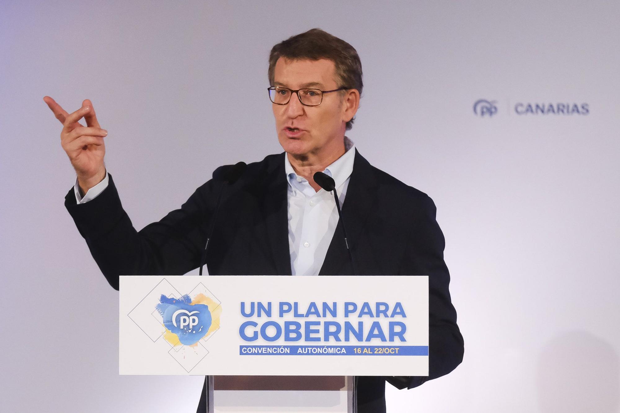 Alberto Núñez Feijóo inaugura la Convención del PP de Canarias