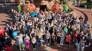 Foto de familia del Barça en Port Aventura