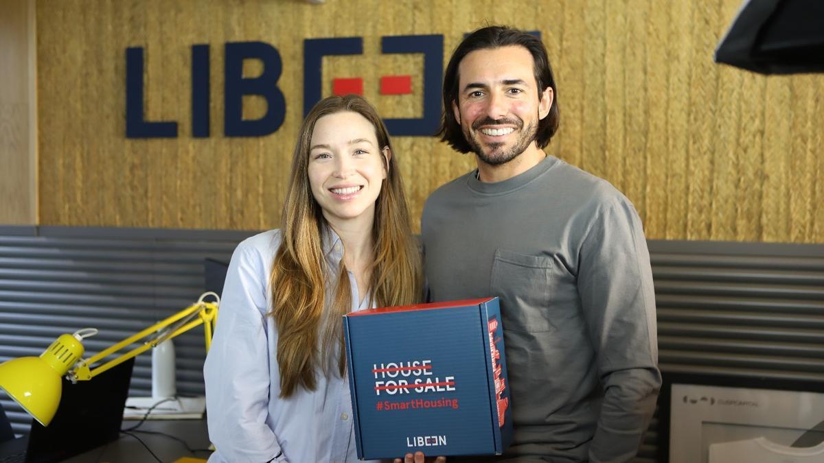 Los fundadores de Libeeen, Sofía Iturbe y José Manuel Cartes.