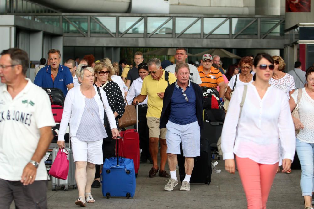 Operación retorno en el aeropuerto de Málaga