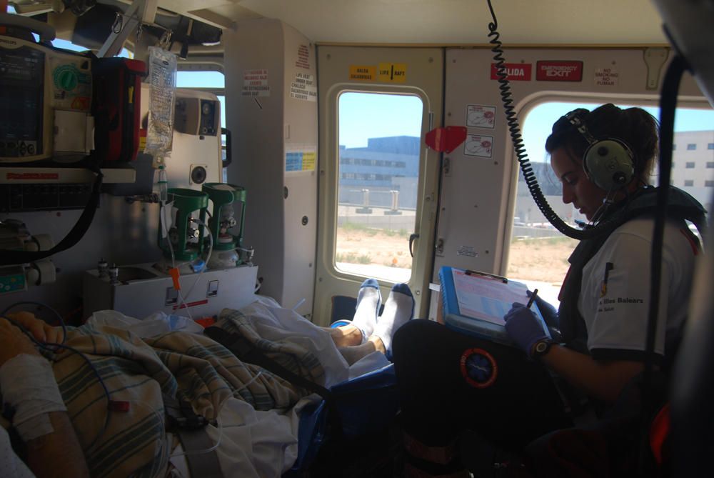 Una ambulancia en el aire