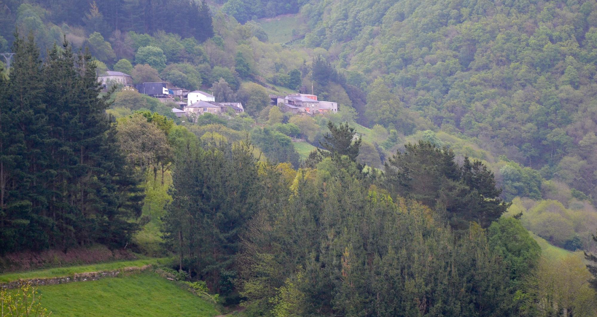 Vista del pueblo de Fontescavadas, en Boal.