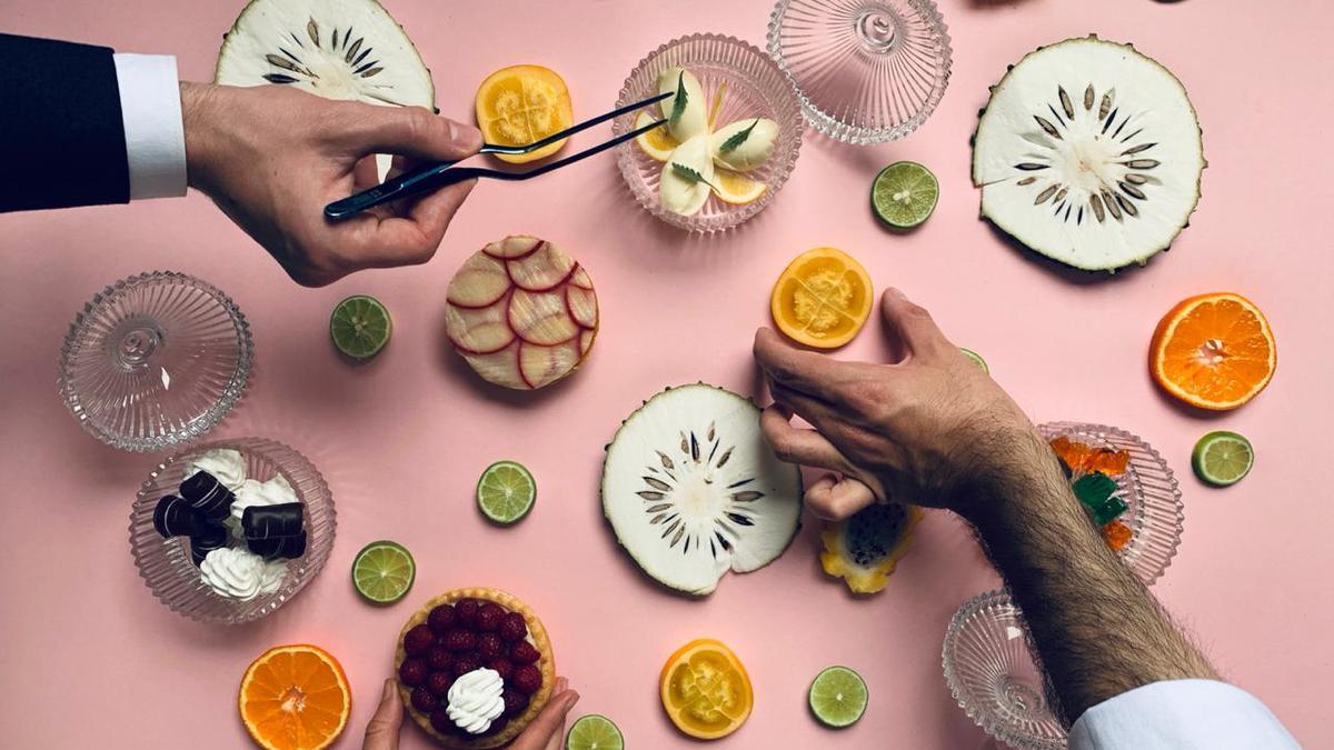 Una de las obras de la e xposición, ‘La frutta che scherza’.