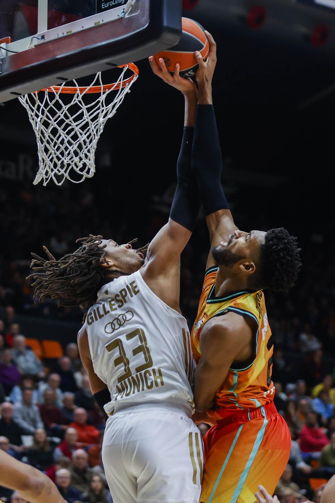 Victoria de Valencia Basket ante el Bayern de Munich