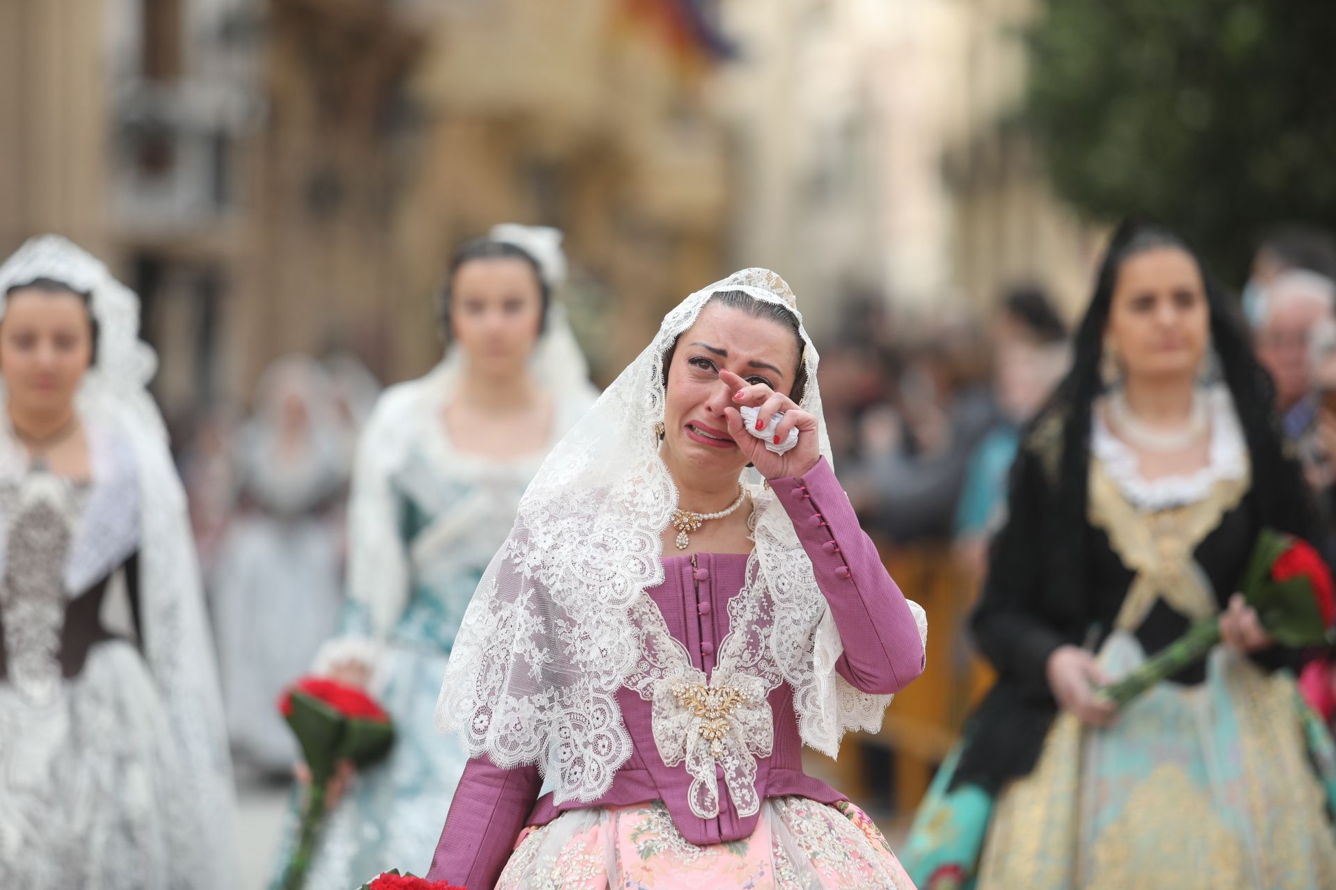 Fotos emotivas ofrenda Fallas