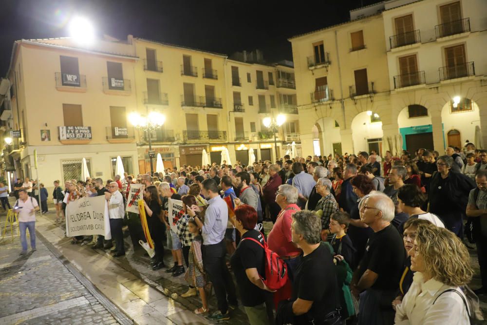 Concentración por la sentencia del 'Procés' en Gandia