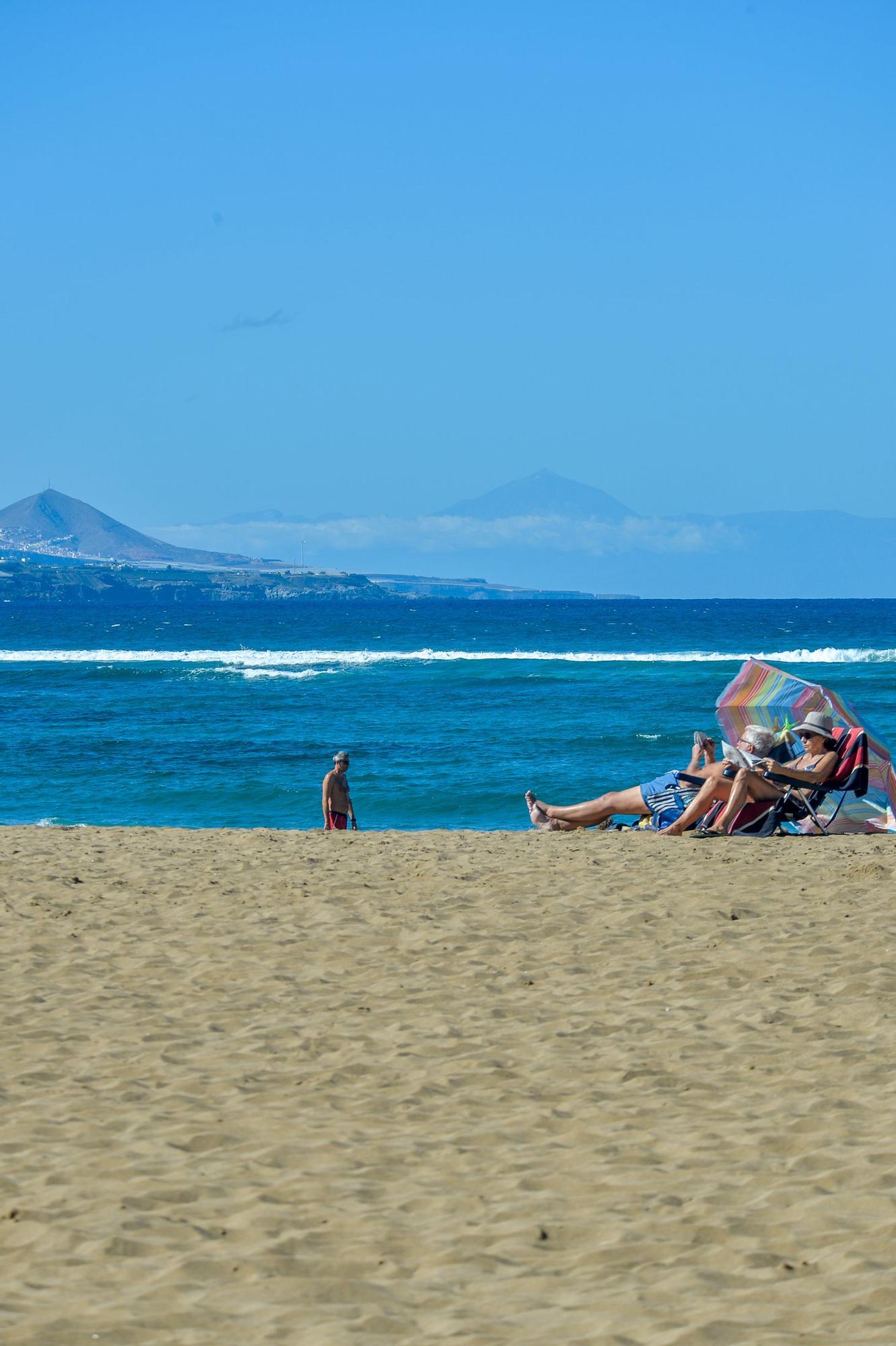 Tiempo en la playa de Las Canteras (1/12/2022)