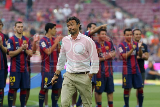 Aquí tienes las mejores fotografías de la presentación del primer equipo ante la afición culé en el Gamper