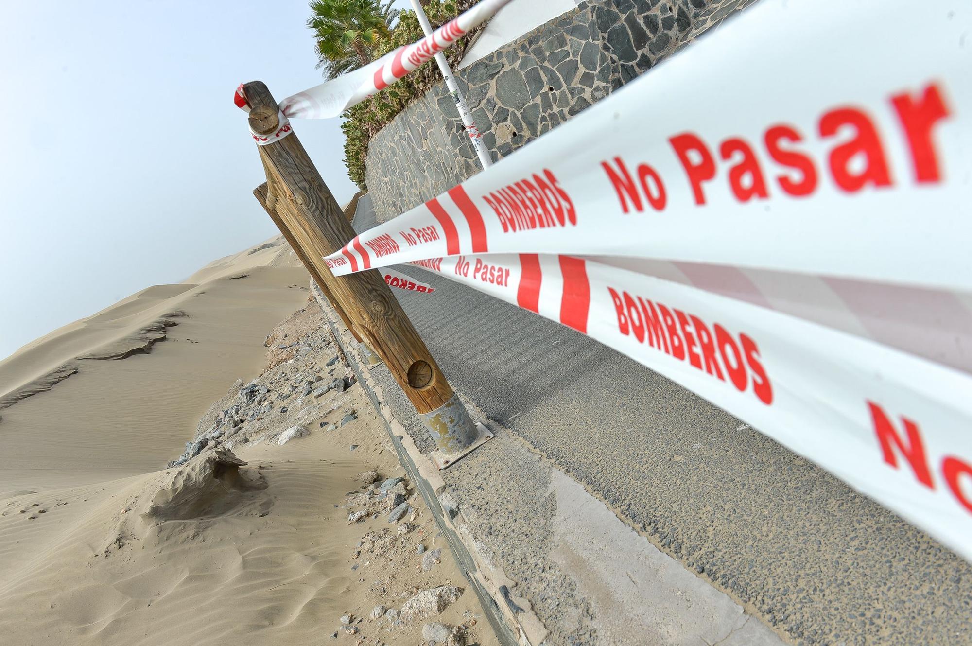 Estado actual de la zona de Las Escorrentia cerca del Mirador de las Dunas