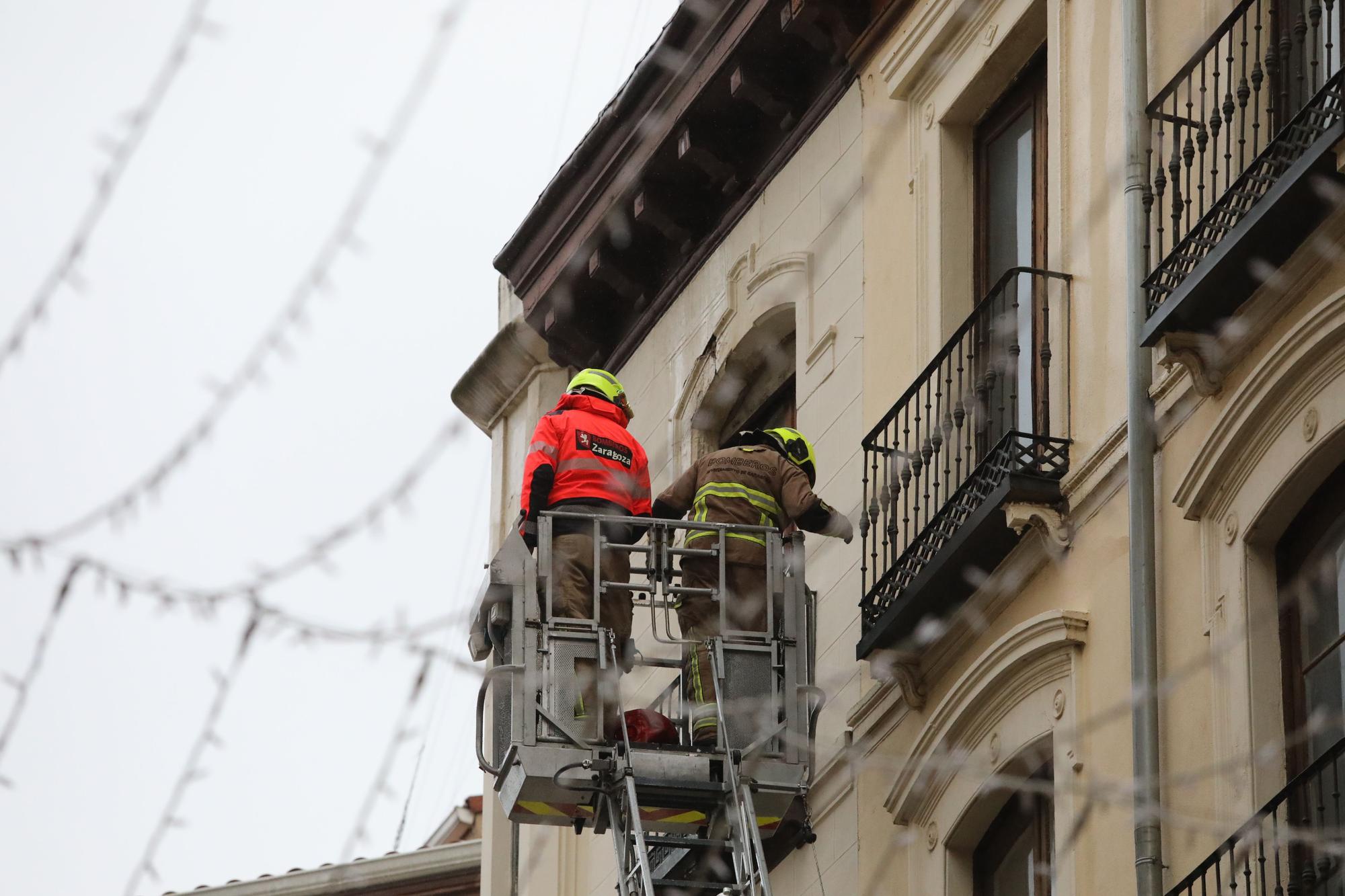Día de lluvia persistente en Zaragoza